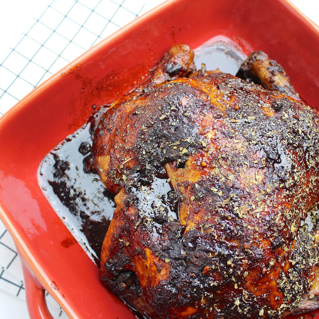 Hele kip uit de slowcooker, heerlijk!